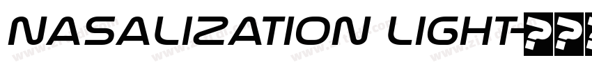 Nasalization Light字体转换
